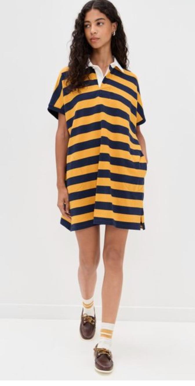 Denimist Rugby Tee Dress, Med to X-Large